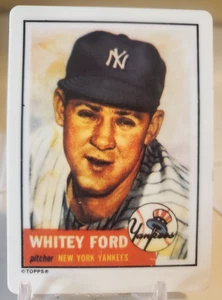 1953 Topps Baseball 1990 Hamilton #207 WHITEY FORD Porcelain Card YANKEES SP HTF - Picture 1 of 2