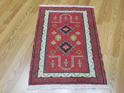 Bohemian Rug, Oushak Turkish Ushak Rug,Contemporary Design Rug 2x3 Ft - Image 1 of 4