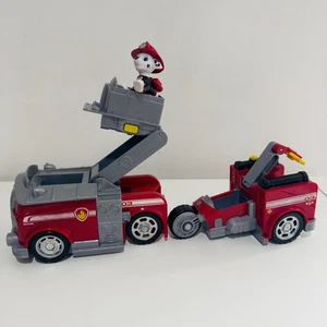 Paw Patrol Marshall Split Second 2 in 1 Fire Truck Vehicle And Figure Toy Rare - Picture 1 of 16