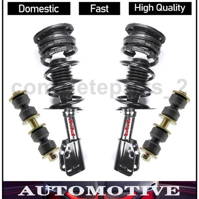 4 puntales y resortes de enlace de barra estabilizadora delantera para Chevrolet Cavalier 2,2 L 2,3 L 2,4 L Foto 1 de 4