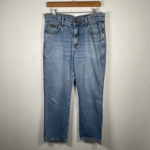 Jeans denim Wrangler Ohio blu regolare uomo Western USA taglia W32 L30 - Foto 1 di 17
