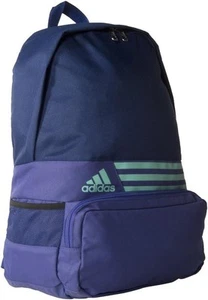 New adidas DER 3S Backpack Purple / Green gym school college laptop rucksack - Picture 1 of 1