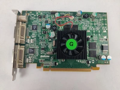 Matrox Parhelia PH-E128APVF PCIe DIN8 Dual DVI Video Card F7197-03 Rev A - Image 1 of 4