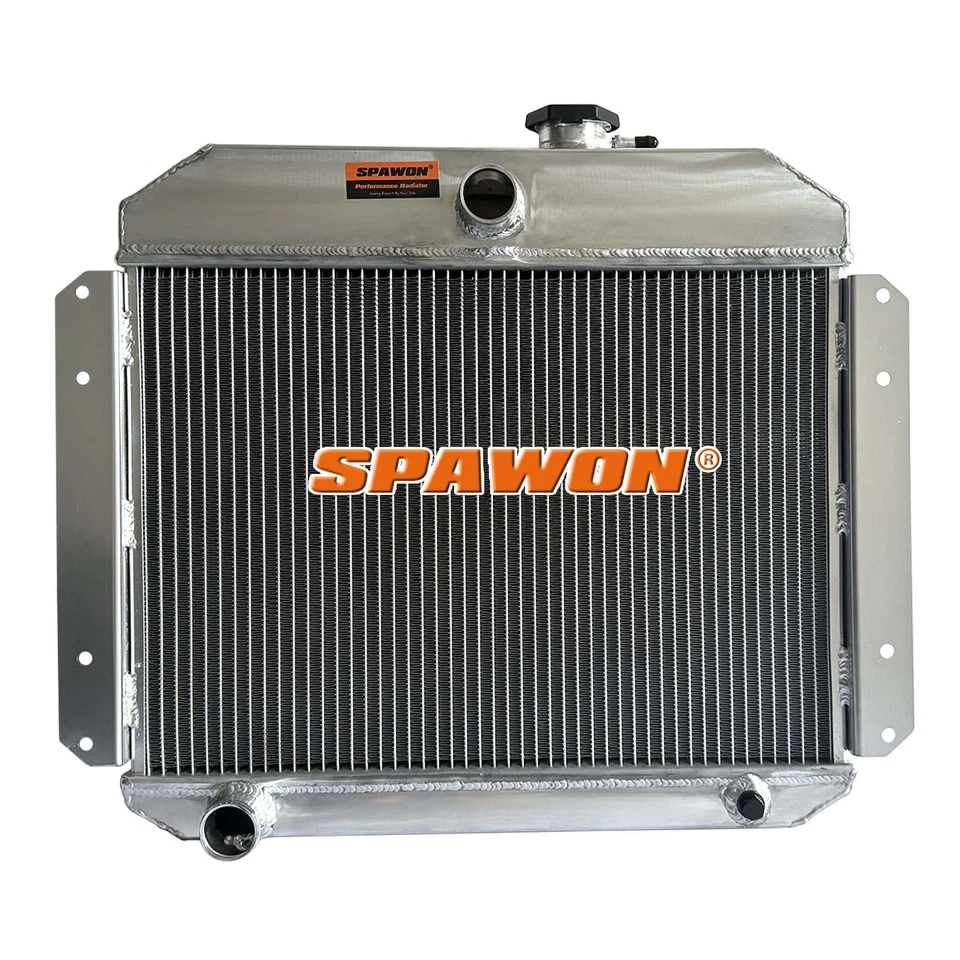 MT Spawon For Willys Aero Ace 1952-1953 4Rows L6 2.6L 5153 Aluminum Radiator — 第 1/4 张图片