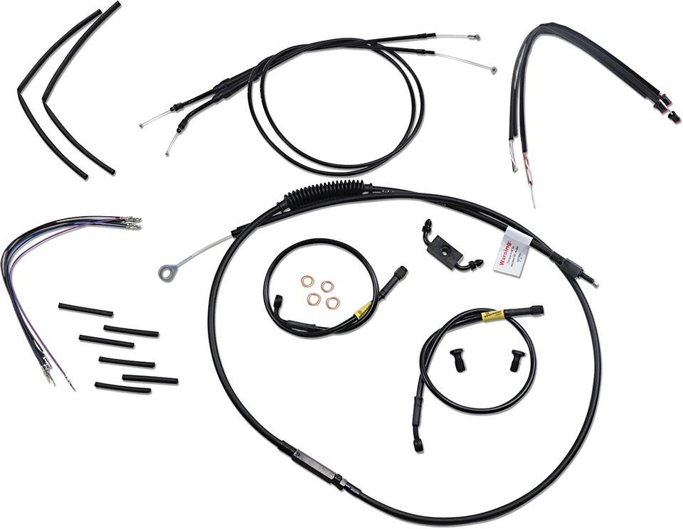 BURLY BRAND - B30-1212 - Kit de cabo de barra de prisão para Harley-Davidson Wide Glide EFI F - Imagem 1 de 1