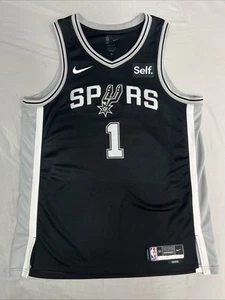 San Antonio Spurs Nike Victor Wembanyama Jersey Size XL “Self” Sponsor Patch - Picture 1 of 7