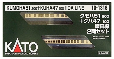 KATO N gauge Kumoha 51200 + Kuha 47100 Iida line 2-car set 10-1316 Model train T - Image 1 of 3