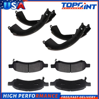 For Chevrolet Colorado GMC Canyon 4x Front Brake Pads and 4x Brake Shoes - Image 1 of 4
