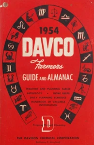 Davco Farmer's Almanac 1954 Davison Chemical Company Red Cover - Picture 1 of 6