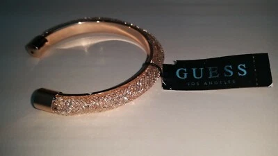 PULSERA BRILLANTE GUESS FACTORY DIAMANTES DE IMITACIÓN TONO ORO ROSA Foto 1 de 2