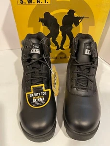 Original S.W.A.T. Men's Classic 6" WP SZ Safety, CST Work boots Size 6, Black - Picture 1 of 6