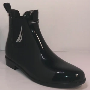 NAUTICA Women's Black Rain Boots Size 7 New - Picture 1 of 12