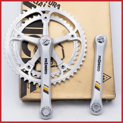 НОВАЯ ИЗ СТАРЫХ ЗАПАСОВ ВИНТАЖНАЯ ШАТУНА MICHE PRIMATO ДЛЯ ДОРОЖНЫХ ГОНОК СТАРАЯ КВАДРАТНАЯ КОНУСНОСТЬ 170 52 42 ДВОЙНАЯ - Изображение 1 из 4