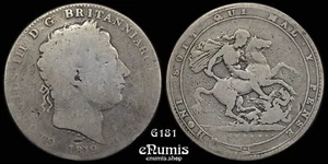 Großbritannien, Georg III., Krone 1819, LIX, aFine - Bild 1 von 6