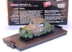 Simca 5 Militare D-Day 1944 1:43 BRUMM - Picture 1 of 1