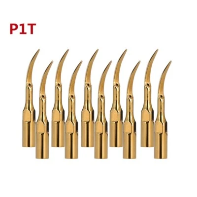 10Pcs Gold P1T Dental Ultrasonic Scalers Perio Tips for EMS Woodpecker Handpiece - Image 1 of 4