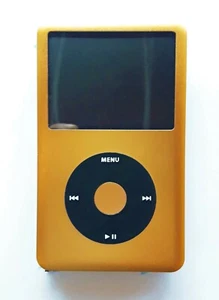 512GB SD IPOD CLASSIC GOLD BLACK! ROCKBOX! 6TH GEN! METAL FRONT! LOT OF BONUS! - Picture 1 of 11