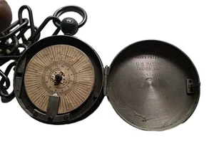 VINTAGE HAHN'S LASTEST IMPROVED WATCHMAN'S TIME DETECTOR #55 1891 NEW YORK - Picture 1 of 5