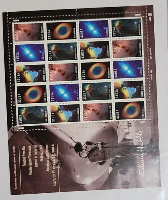 STAMPS US "EDWIN POWELL HUBBLE", BLOCK, NEW NH - Image 1 of 2