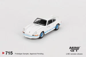 MINI GT MGT00715 1:64 Porsche 911 (901) Carrera RS 2.7 Grand Prix White with Blu - Picture 1 of 4