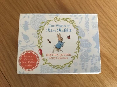 THE WORLD OF PETER RABBIT BEATRIX POTTER STORY COLLECTION 5 BOOKS IN CASE VGC - Image 1 of 3