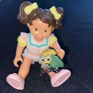 Vtg Fisher Price Loving Family Dream Dollhouse Girl Brown Hair 1993 mini minion - Picture 1 of 4