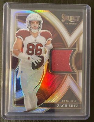 2022 Select Football Zach Ertz Select Swatches Patch # 37 /99 Cardinals SS-46 - Image 1 of 2