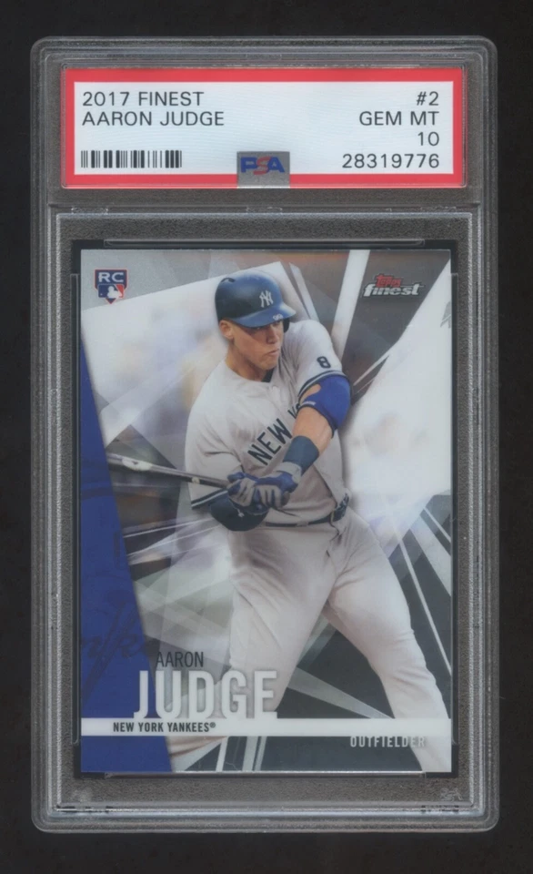 PSA 10 AARON JUDGE 2017 FINEST ROOKIE RC SP #2   YANKEES LEGEND   MVP  ? - Image 1 of 1