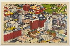 Downtown District Postcard Des Moines, IA