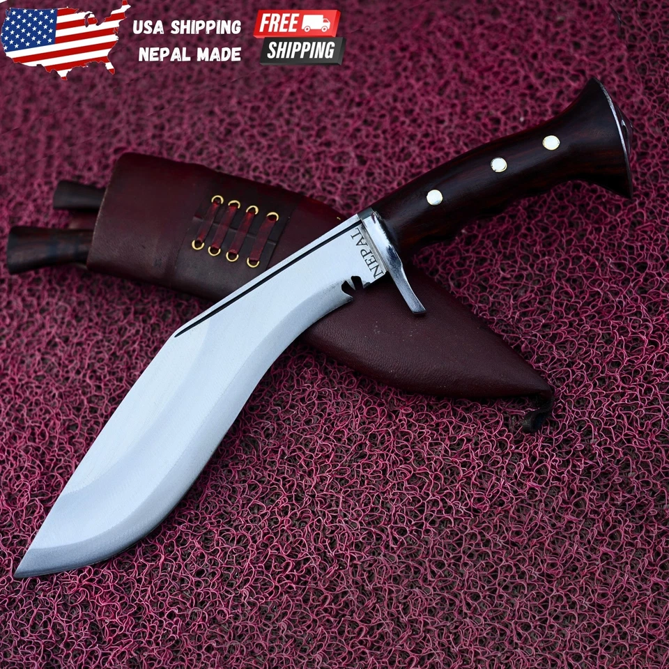 8 inches Handmade Gurkha Iraqi Kukri- Forged Knives- Hunting Bowie Knives- Carry - Imagem 1 de 4