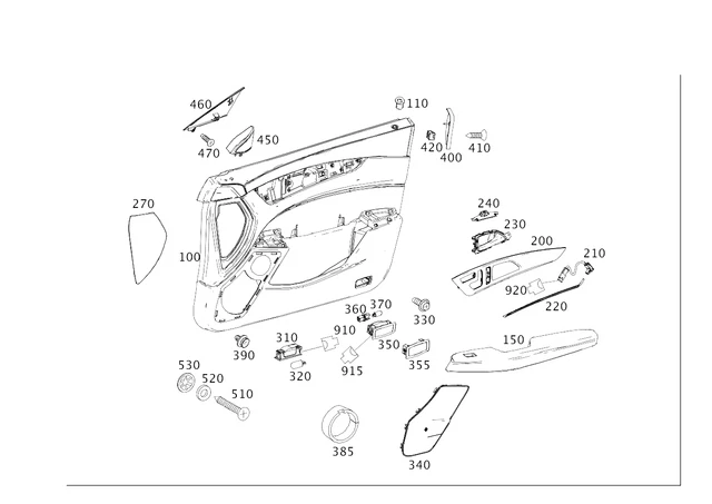 Tira moldura derecha mercedes-benz cls550 cls63 amg s cls400 2012-2018 2187206280 Foto 1 de 1