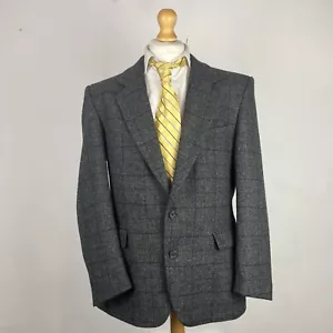 Chaqueta Blazer Brook Taverner Tweed Para Hombre 42R Gris Oscuro Cuadros Deporte Lana Country - Imagen 1 de 16