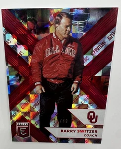 2018 Panini Elite Draft Picks Aspirations Red /49 Barry Switzer #9 Oklahoma - Bild 1 von 2