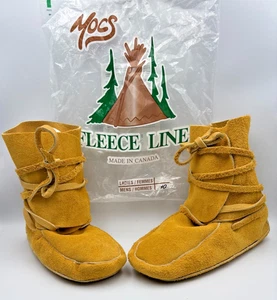 Fleece Line Size 10 Mens Sheepskin Padded Soft Moccasins-Slippers for Indoor Use - Picture 1 of 11