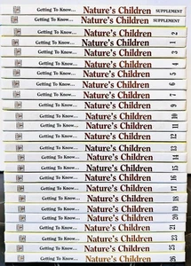 Getting To Know Nature's Children: Set of 25 Books Grolier 50 Animals Two Sided - Imagen 1 de 5
