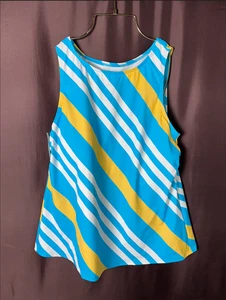 Lands' End Damen 14, L lang, 14-18 lang hochgeschlossen Tankini Oberteil Bademode - Bild 1 von 7