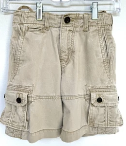 Gap Kids Boys Khaki Cargo Shorts Size 6 Regular - Picture 1 of 17