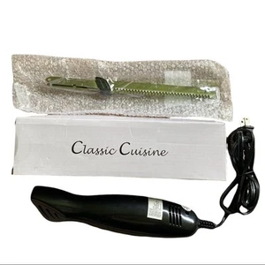 Cuchillo eléctrico de acero inoxidable Classic Cuisine en negro 2 hojas - Imagen 1 de 4