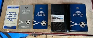 1996 Ford F Series Owners Manual & Maintenance F150 F250 F350 Super DutyBook Set - Bild 1 von 3