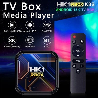 5G 4G+ 64G Android 13.0 HDMI TV Box Quad Core Smart Stream 8K WIFI Media Player - Image 1 of 4