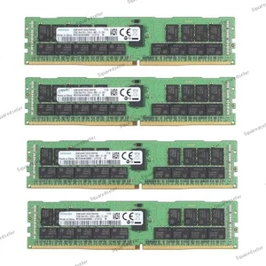 4pcs Samsung 2666MHz 32GB ECC RAM PC4-2666V DDR4 DIMM Server Memory - Picture 1 of 3