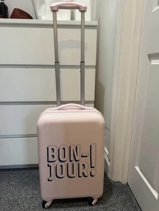 Bonjour Hard Shell Carry On Suitcase 4 Wheels Spinner - Picture 1 of 7