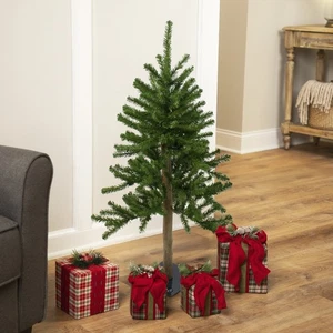 Northcape 3' Pre-Lit Alpine Artificial Christmas Tree - Clear Lights - Picture 1 of 5
