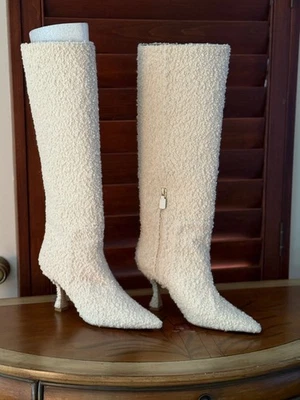 Botas Stuart Weitzman Boucle Off White Nuevas sin caja TALLA 12 Foto 1 de 4