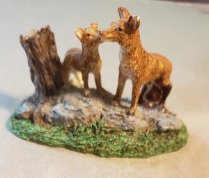 Mini Volpe E Il Suo Cucciolo Da Collezione - Foto 1 di 6