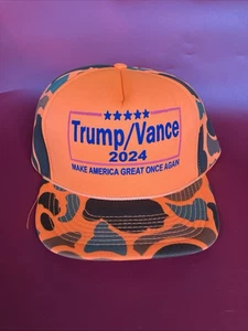 Gorra Trump Vance 2024 naranja camuflada - Imagen 1 de 7