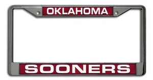 Oklahoma Sooners Kennzeichenrahmen Laser Cut Chrom - Bild 1 von 1
