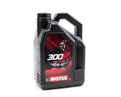 Huile Moteur moto cross et enduro MOTUL 300V OFF ROAD 10W-40 4L - Photo 1/2