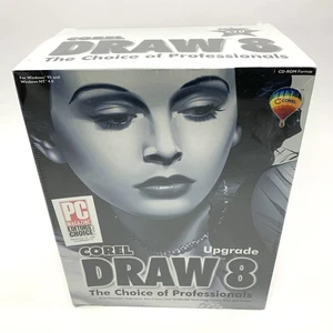 Coreldraw 8 UPGRADE: New, Sealed Box Big Box Software Graphic Design *READ* - Picture 1 of 11