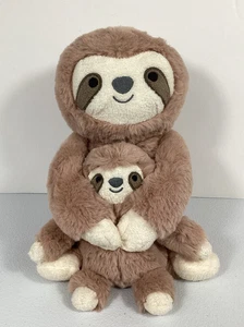 Target Cloud Island Sloth Holding Baby Plush 10" Sitting Rattle Stuffed Lovey - Picture 1 of 14